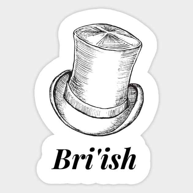 BRI'ISH Sticker by Ckrispy